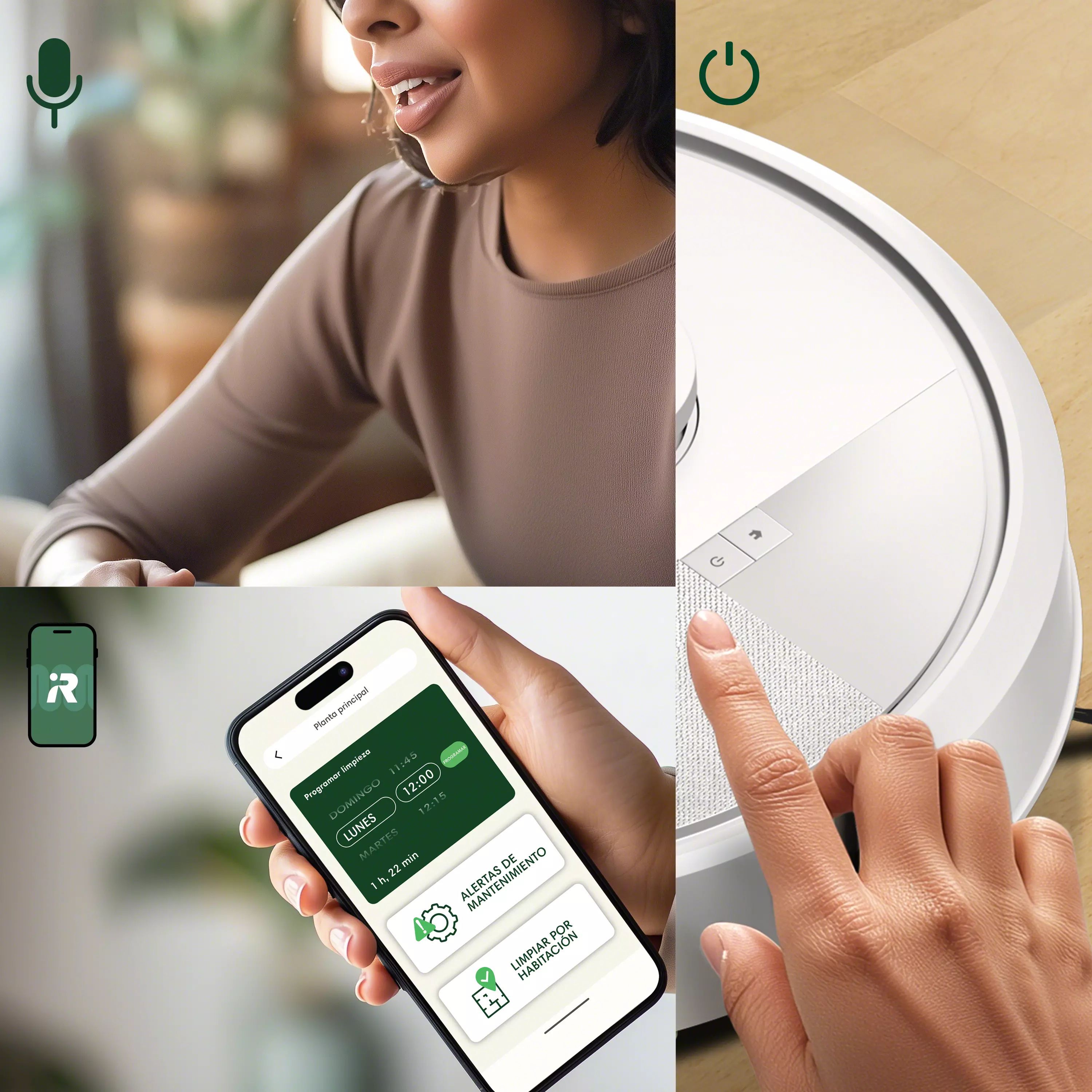 Robot Roomba® 105 Combo - Blanco